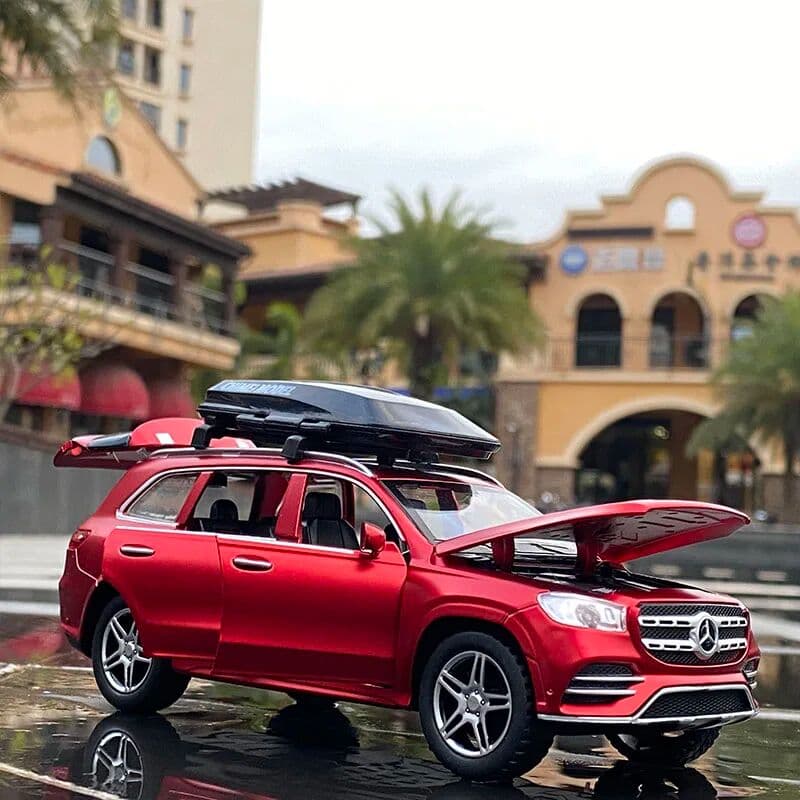 WELLY 1:32 GLS GLS580 SUV Alloy Car Model Diecasts & Toy Vehicles Metal Car Model Collection Sound Light Simulation Childrens Toy Gift