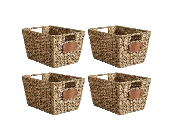 Aufbewahrungskorb CONGO 30 x 22 x 15 cm 4er Set braun
