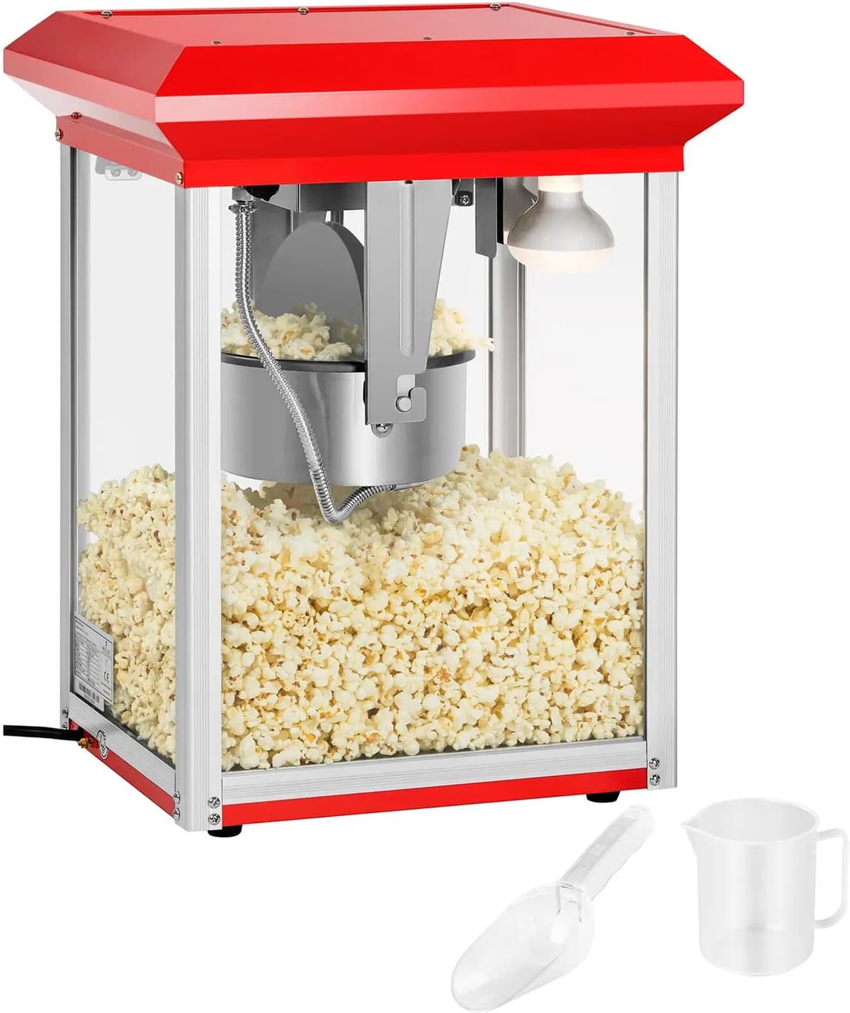 Royal Catering Stroj na popcorn - červený – 8 oz - ECO 10010840