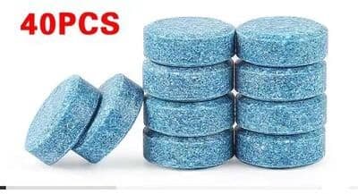 Inspired Finds Solid Effervescent Windshield Cleaner Tablets Concentrated Auto Wiper Glass Cleaner 40pcs