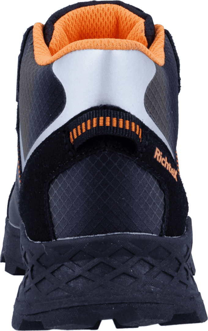 Sneaker RICHTER "Venture", Jungen, Gr. 34, Textil, schwarz, Synthetik, Textil, Veloursleder, Schuhe Sneaker, Herbstboots mit Kontrastbesätzen, Grössenschablone zum Download schwarz 34, Textil
