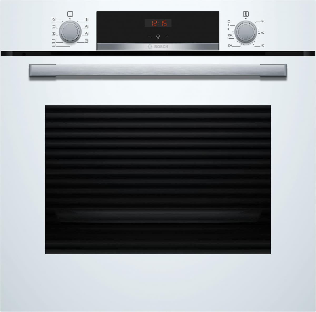 Bosch Hba534bw3 Forno Elettrico Da Incasso Ventilato Multifunzione Con Grill Idrolitico 71 Litri 60 Cm Classe A+ Colore Bianco - Hba534bw3 Serie 4