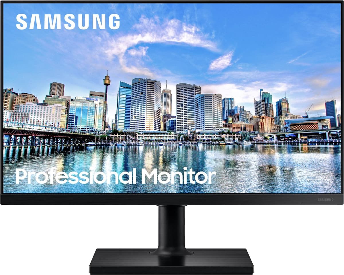 SAMSUNG T45F Series F24T450FZU 24" Full HD IPS Monitor with Speakers & Height-Adjustable Stand Black