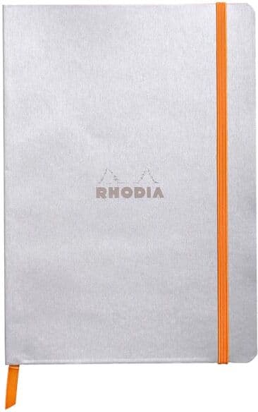 Rhodiarama soft A5 silver ruled ivory