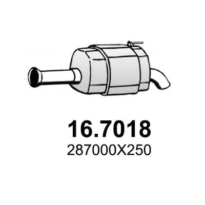 ASSO Endschalldämpfer 16.7018 für HYUNDAI