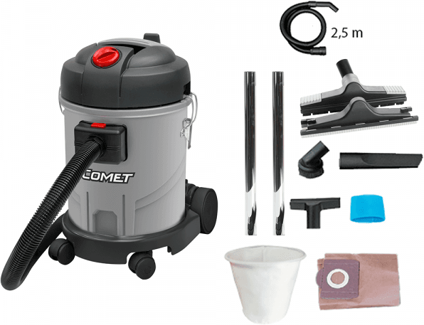 Comet CVP 120 P - Staubsauger - 20 Liter - Sauggerät für Staub und Flüssigkeiten  - 1400W