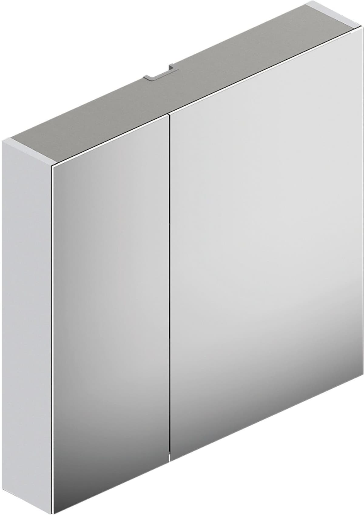 Tecnomat ARMADIETTO SPECCHIO MIR 2 ANTE SOFT CLOSE 80x75x14 cm (LxHxP) CORNICE COLOR ALLUMINIO