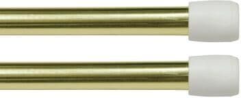 "Kenney Fast Fit No Tools 7/16"" Spring Tension Rod, 2-Pack"