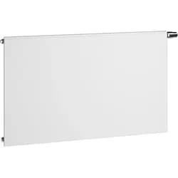 Kermi therm-x2 Plan-Ventilheizkörper Hygiene Typ 20, 705x102x605 mm, weiß RAL 9016 seidenglanz, Ventil links, 10 bar, ohne Abdeckung, Wärmeleistung 646 Watt