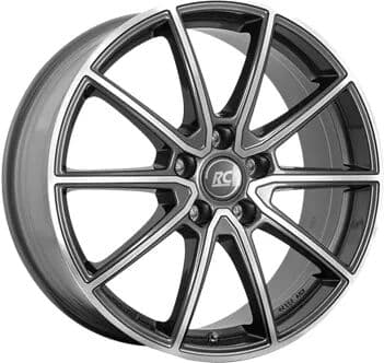 RC Design Rc32 Himalaya Grey Fully Polished 7.5x17 ET 51 5X100 Alufelge Grau