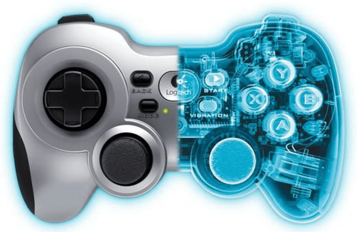 Logitech Wireless Gamepad F710, Type-2, 1 Stykk, Sen-940-000145 Svart/grå