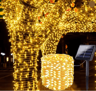 Inspire Essentials SolarTwinkle Outdoor Fairy String Lights multicolor 33m 300led