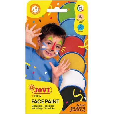 Jovi Maquillage Face Paint, Pappetui mit 6 Farben