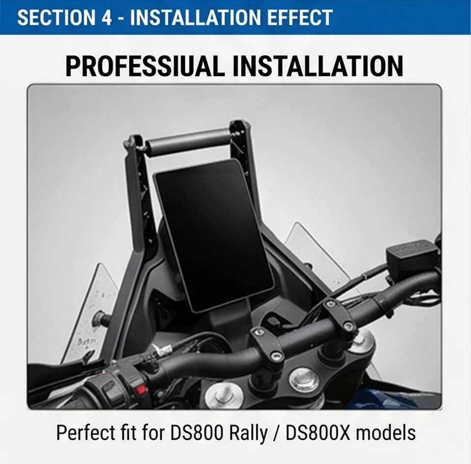 NONE For VOGE Rally 800 DS800X Rally800 DSX 2026 Motorcycle Extended Bracket 22mm Phone Holder Navigation Bracket Accessories