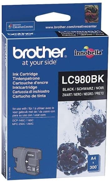 BlÃ¤ckpatron BROTHER LC980BK svart
