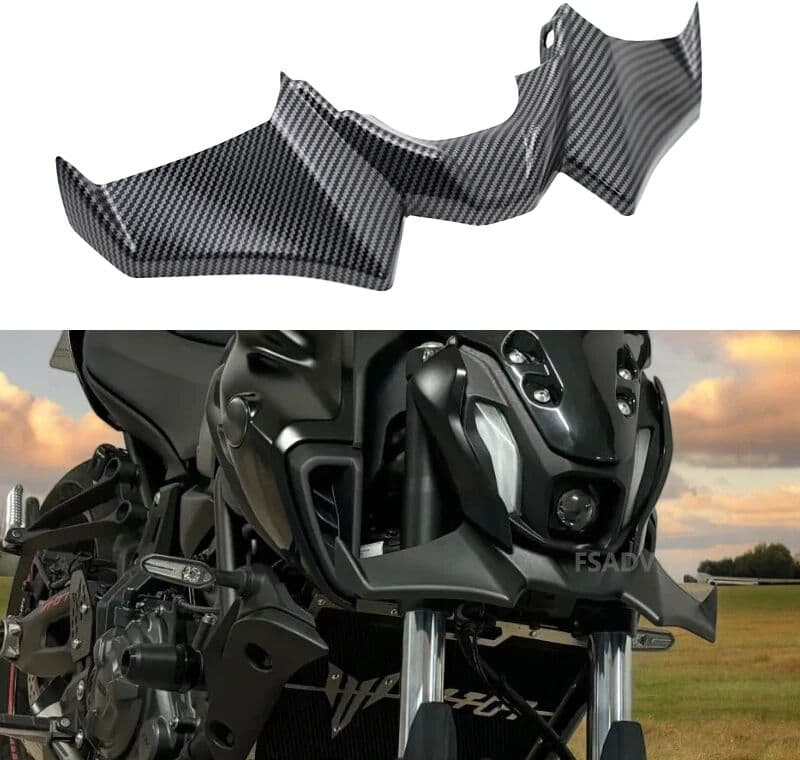 FSADV 2023 MT07 Sport Downforce Naked Front Spoilers Aerodynamic Wing Deflector For YAMAHA MT-07 SP MT 07 2021 2022 2023 MT07 21-23
