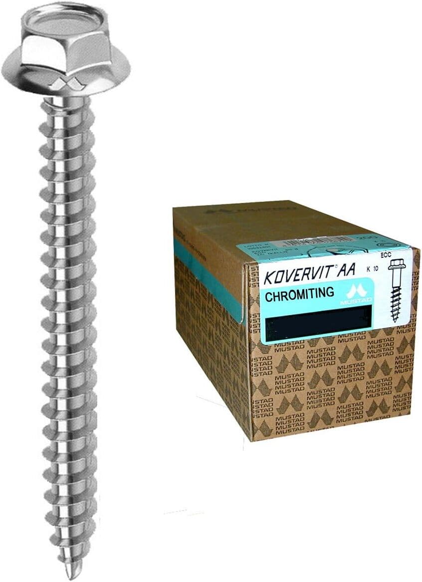 Viti edilizia Mustad KV811B651000C8C KOVERVIT AA Cromato
