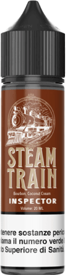 Steam Train Inspector Liquido Shot 20ml Bourbon Cocco Caramello