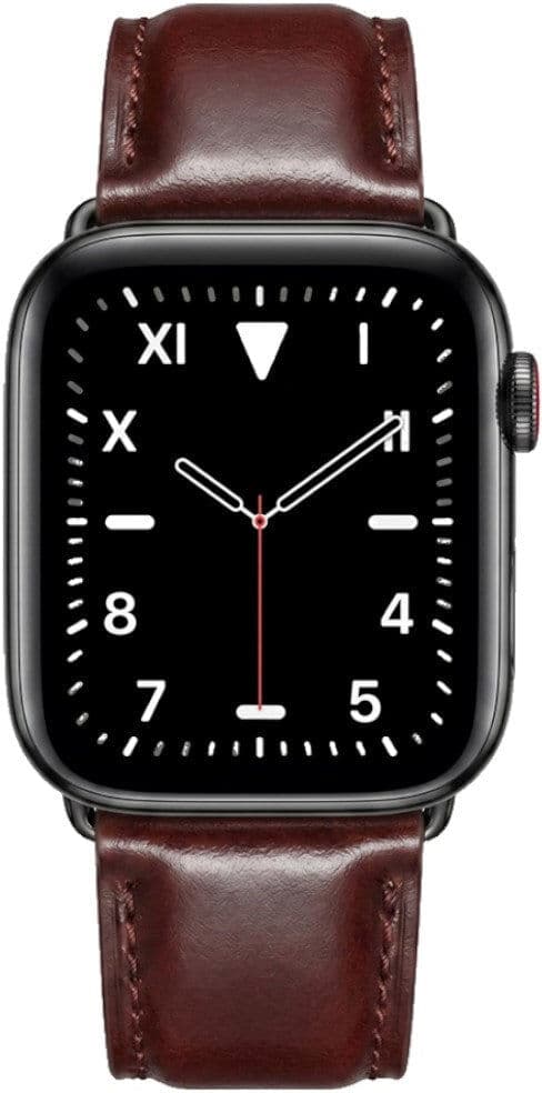 Lippa Apple Watch (42/44/45/46/49 mm) Kunstlæder Urrem - Mørkebrun