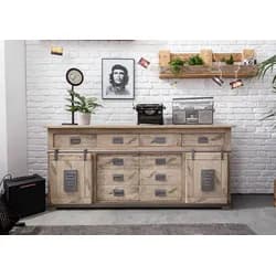 Sideboard Mango 200x45x90 whitewash lackiert RAILWAY #322