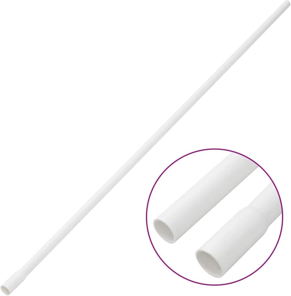 vidaXL Goulottes de câble Ø16 mm 10 m PVC