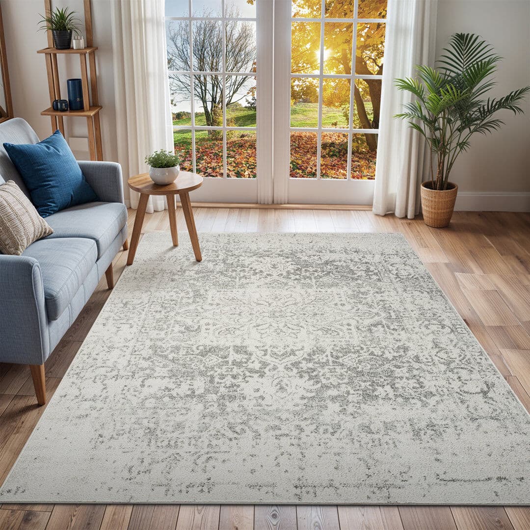 Three Posts Brambach Traditional Rug Beige;Black;Gray Rectangle 200 x 274cm