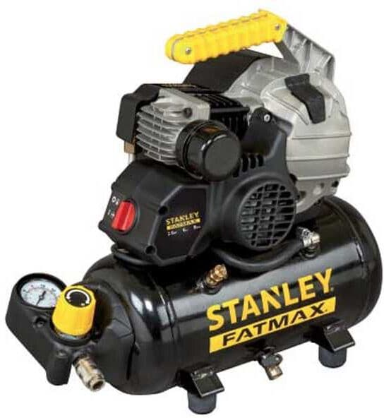 Stanley Fatmax HY 227/8/6E - Compressore aria elettrico portatile monofase- Motore 2 HP - 6 lt