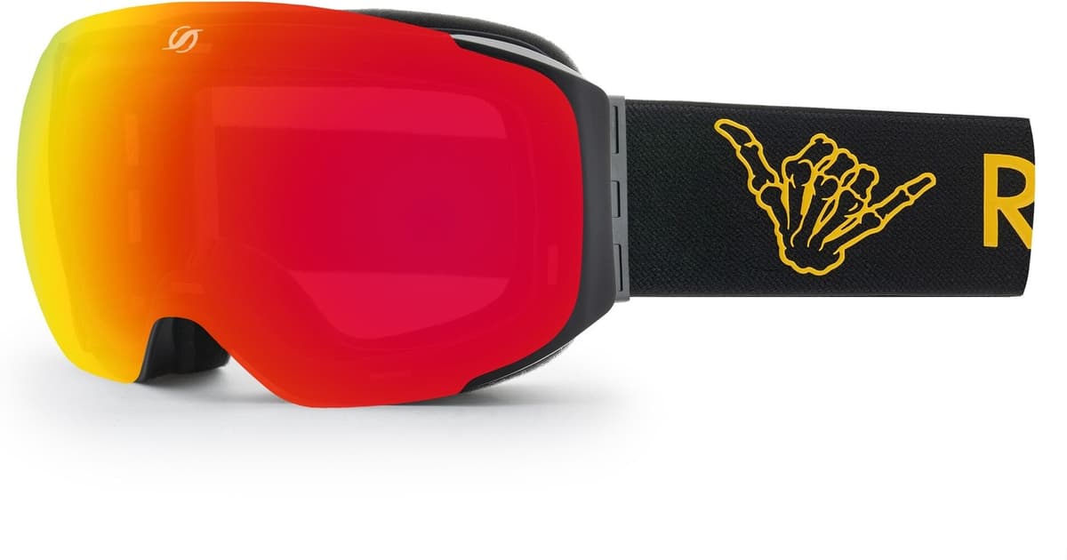 Hysteresis Máscara Magnética de Esquí - Snow Freeride . Rojo