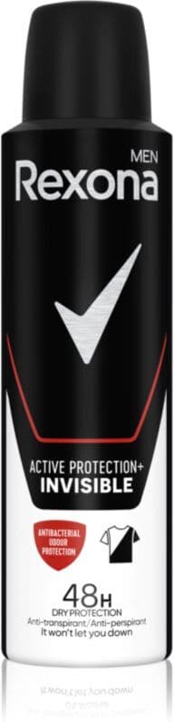 Rexona Men Active Protection+ αντιιδρωτικό σε σπρέι για άντρες Invisible 150 ml