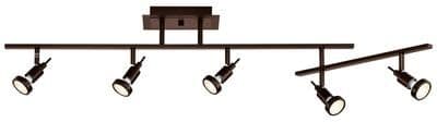 Access Lighting Viper Adjustable Track Light - 5-Light - Bronze Finish - Bulb Included