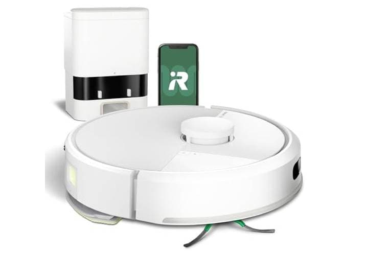 iRobot Roomba® 105 Combo + AutoEmpty Dock Robotstofzuiger met Dweilfunctie - 7000 Pa Zuigkracht - LiDAR-navigatie - Schoonmaak- en vermijdzones - 4 Zuigniveaus - Ideaal voor huisdieren - Wit (Y3512)