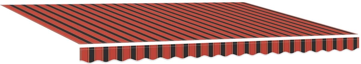 vidaXL Auvent rétractable électrique Orange, Noir et Jaune 4 × 3,5 m