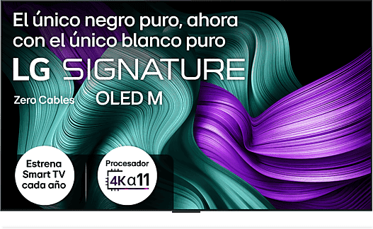 TV OLED 97" - LG OLED97M59LA, UHD 4K Inalámbrico, Procesador Inteligente α11 AI Processor Gen2, Smart TV, DVB-T2 (H.265), Rocky Black