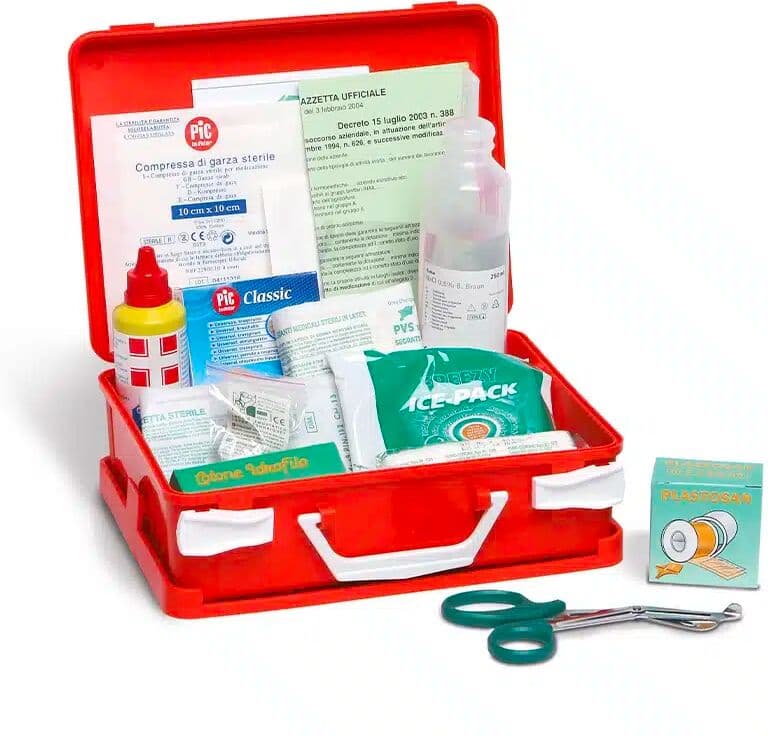 Xanitalia Kit Pronto Soccorso per Centro Estetico e Parrucchiere Conforme DM 388/03