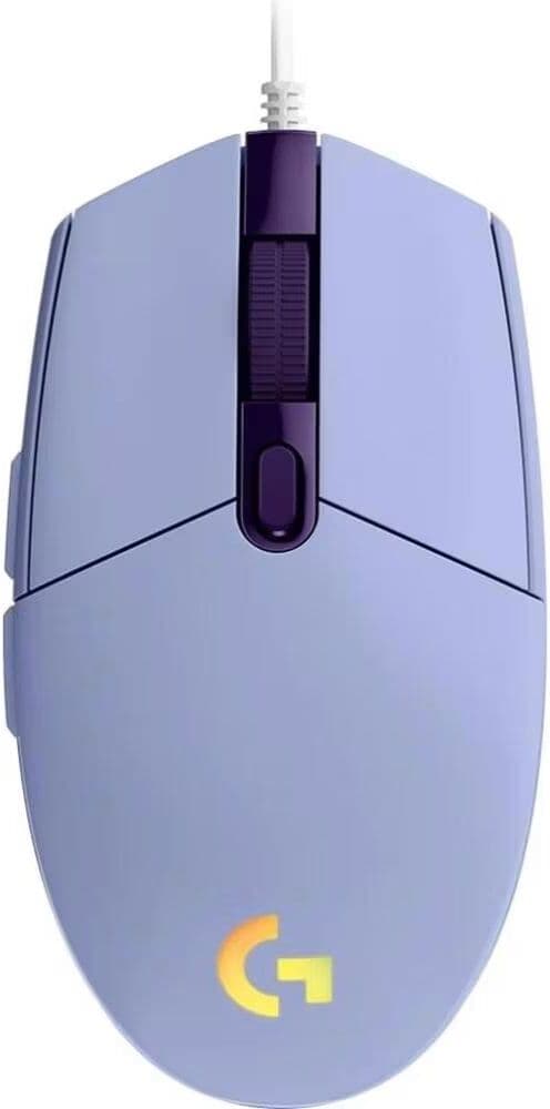 Logitech Ratón Gaming G102 Lightsync Lila Talla Única Unisex