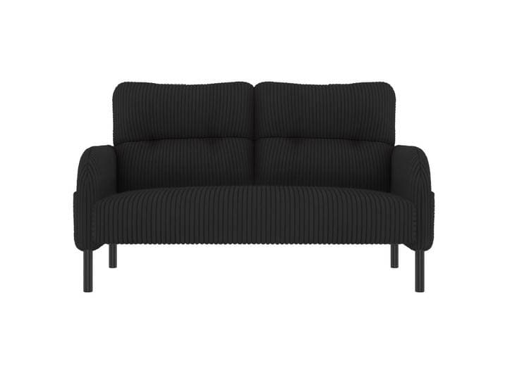 Sofa 2-Sitzer 120/75/79 cm Schwarz, 75x79x120 cm, Wohnzimmer, Sofas & Couches, Sofas, 2-Sitzer Sofas