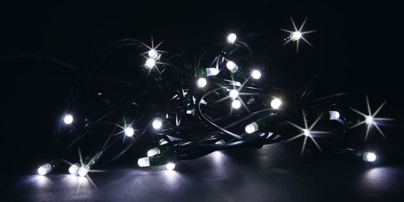 Catena Led 10 Mt 100 Lucciolone Maxy Led Bianco Freddo Con Flash Bianco - Prolun