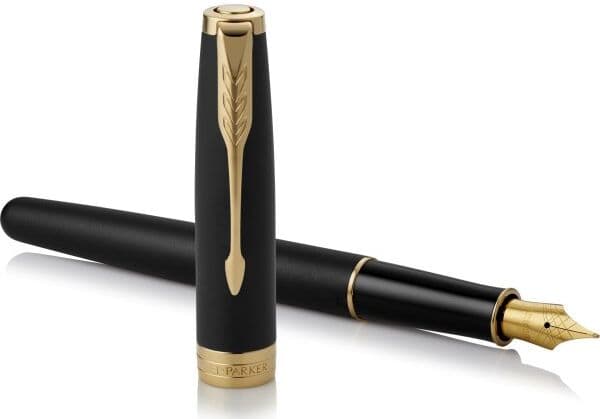 Parker Sonnet Matte Black Gt Fyldepen   F