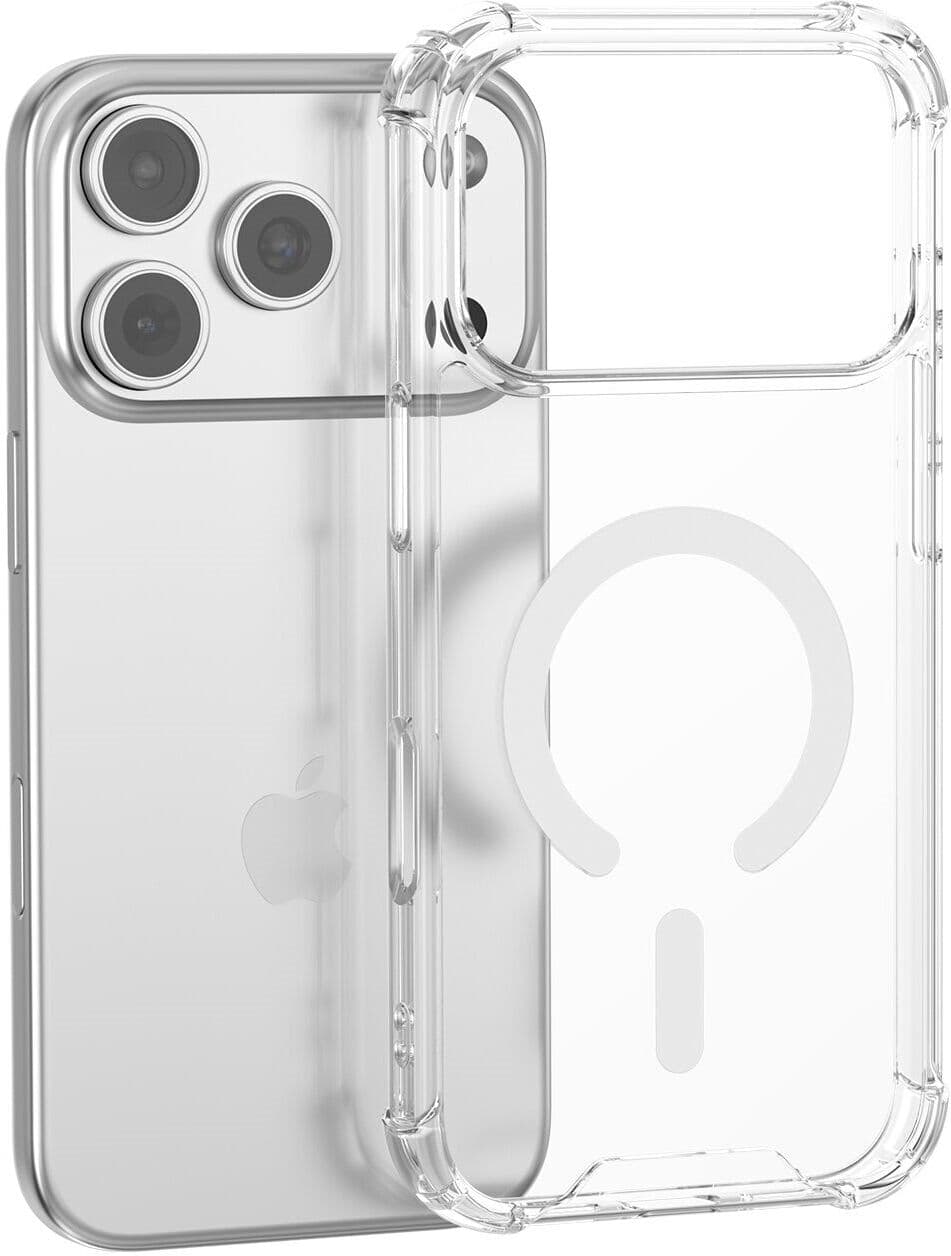 iPhone 18 Pro Max / 17 Pro Max 4Smarts IBIZA Hybrid Bagside Cover - MagSafe Kompatibel - Gennemsigtig