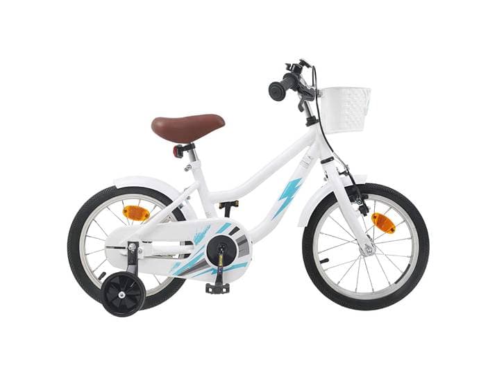vidaXL Kinderfahrrad 12 Zoll für 2-4 Jahre alt Weiß