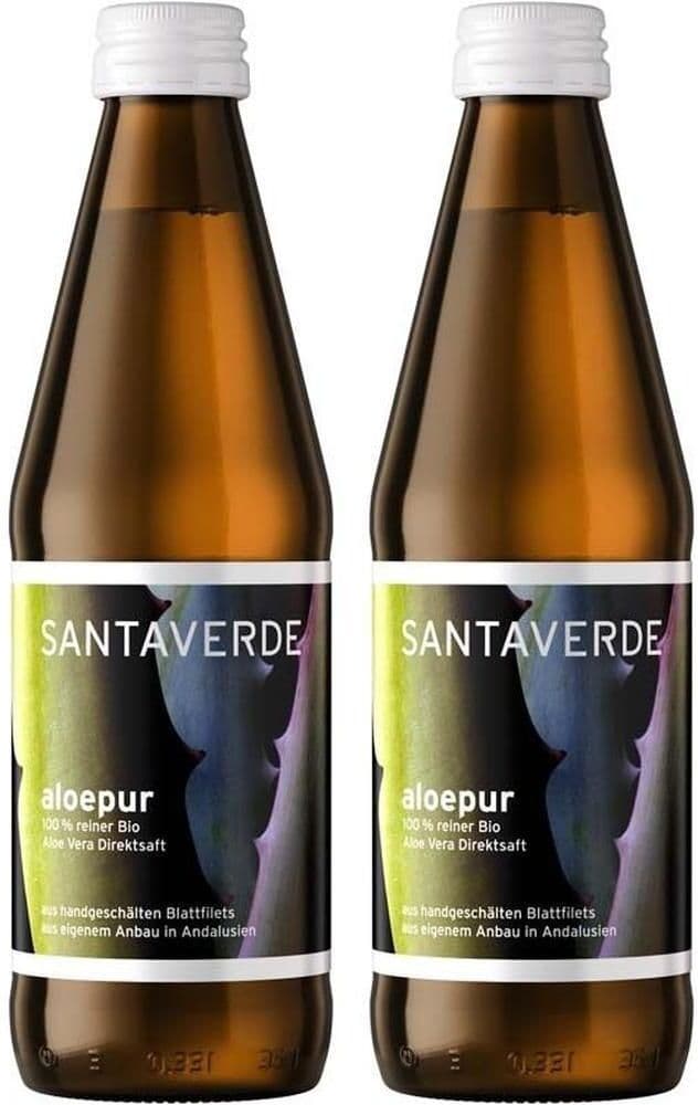 SANTAVERDE Aloe Vera Saft 100% KBA Bio 2x 2x330 ml