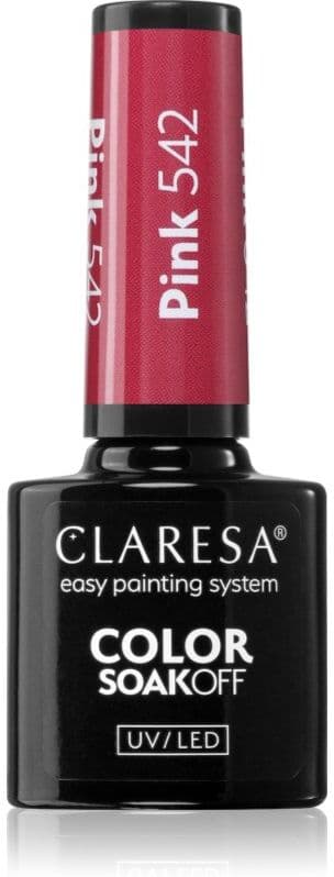 Claresa SoakOff UV/LED Color Balloon Journey τζελ βερνίκι νυχιών απόχρωση Pink 542 5 γρ