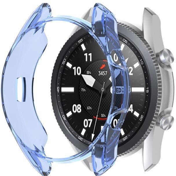 INCOVER Samsung Galaxy Watch 3 45mm Fleksibelt Plast Cover - Blå