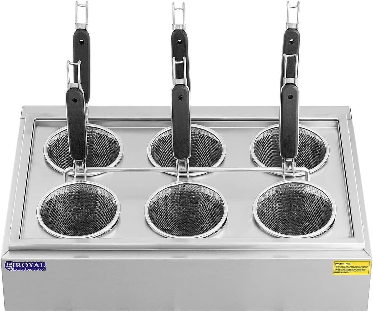 Royal Catering Vařič těstovin se 6 košíky – teplota: 30–110 °C RC-PM006
