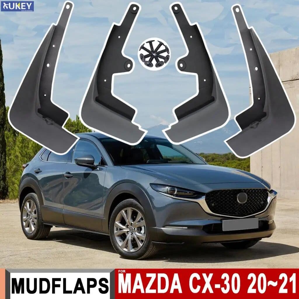 XUKEY 4x Car Mud Flaps Guards For Mazda CX-30 CX30 2021 - 2023 Mudflaps Splash Guard Matte Protection Mudguards Car Accessories wheel