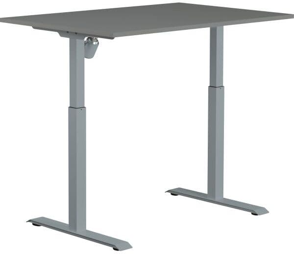 Sun-Flex I Hæve-Sænkebord, 120x80, Grå/grå