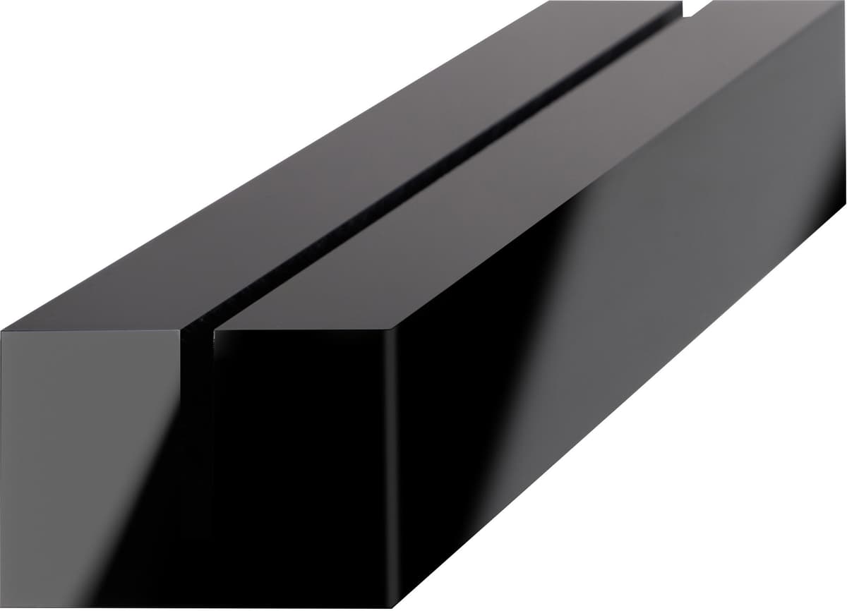 SPRINTIS 1 Portacarte in acrilico, base per sistema di combinazione variabile MODUL nero   148 mm   brillante, acrilico (PMMA)