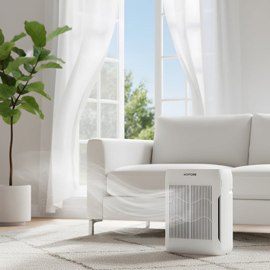 Breeins Air Purifier 280m³/h CADR with Sleep Auto Mode white 42cm H X 30cm W X 17cm D