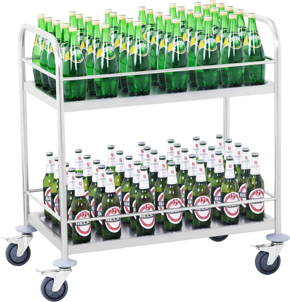 Royal Catering Servírovací vozík - 2 police - 50 kg RCBW 2