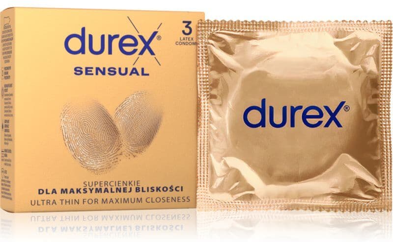 Durex Sensual προφυλακτικά 3 τμχ